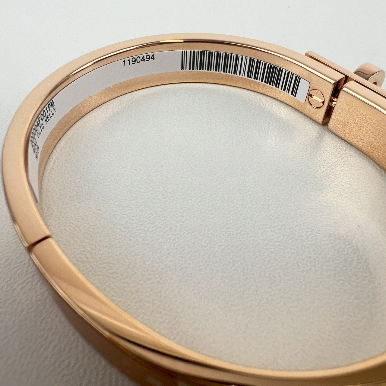 Hermès エルメス Mini Clic Kelly bracelet PM 200004F001PM ミニ クリック ケリー ブレスレット エナメルブレスレット ファン Black / Rosegold :ブラック / ローズゴールド
