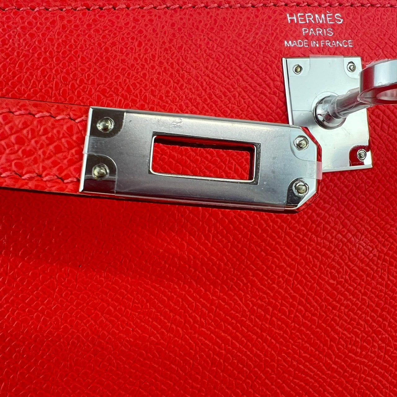 Kelly25 ケリー25 Orange field オレンジフィールド Epsom エプソン PHW シルバー金具 Stamp-W W刻印