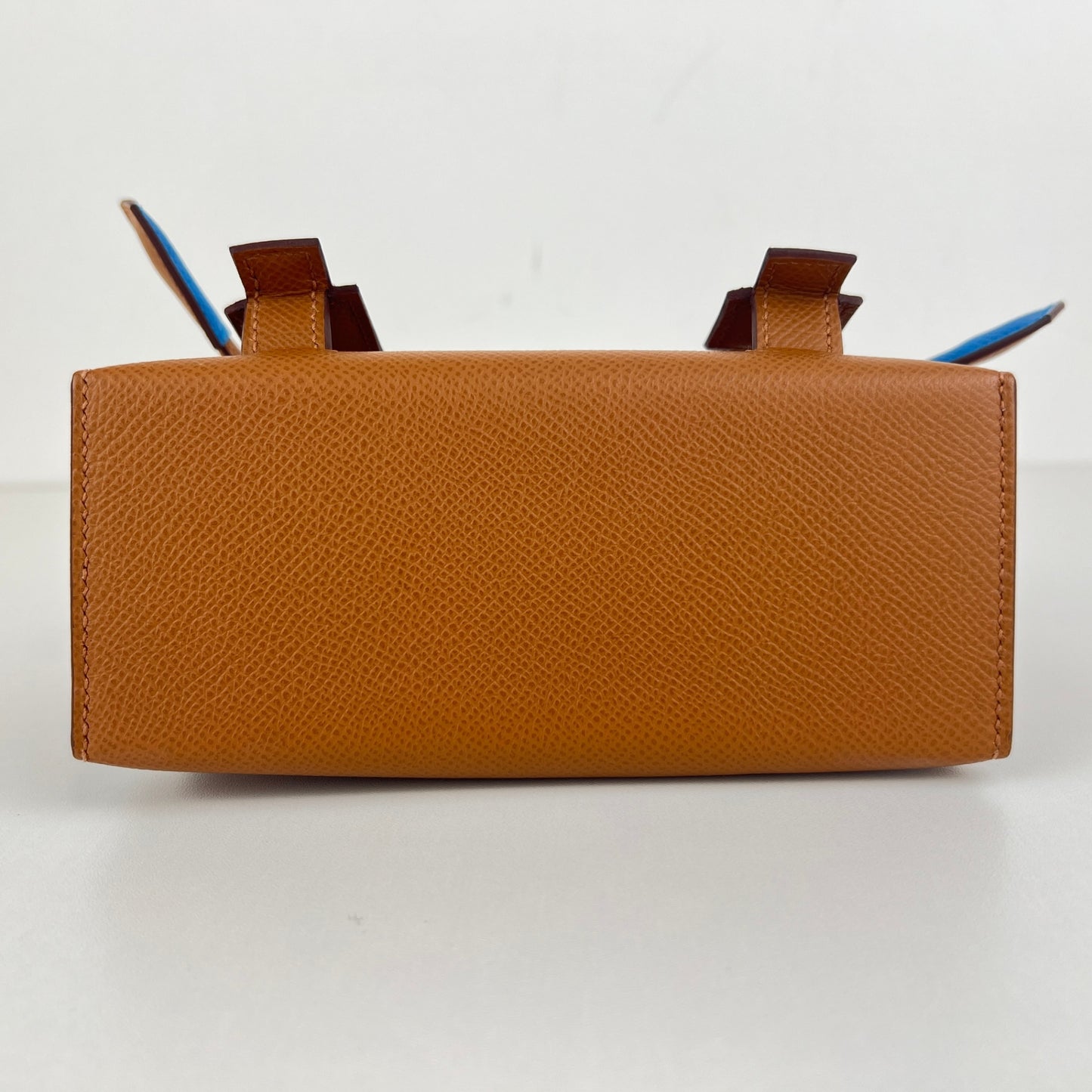 Kelly doll picto ケリードールピクト Gold/Bleu zanzibar ゴールド/ブルーザンジバル PHW シルバー金具 Epsom エプソン Stamp-W W刻印