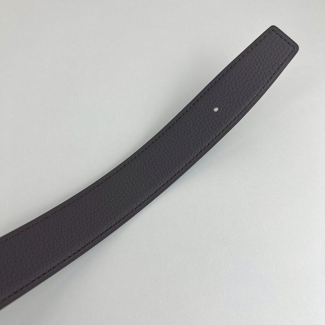 Ceinture H boucleArgent Cuir seul de ceinture H #95Black/Etain Hベルトバックル リバーシブルベルトレザー ボックスカーフ 135/ヴォー・トーゴ Black ブラック/Etain エタン