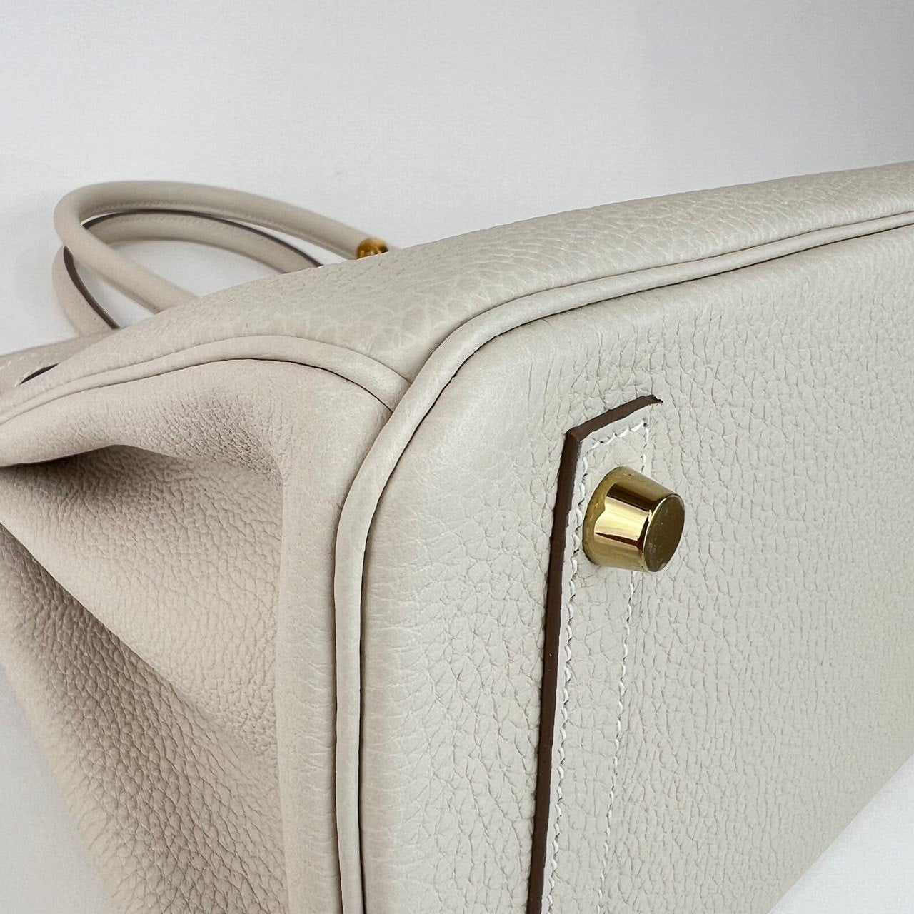 Birkin30 バーキン30 Craie クレTogo トゴ GHW ゴールド金具 Stamp-W W刻 レディースバッグ ハンドバッグ