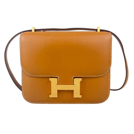 Constance mini コンスタンスミニ Gold ゴールド Boxcalf ボックスカーフ GHW ゴールド金具 Stamp-U U刻印
