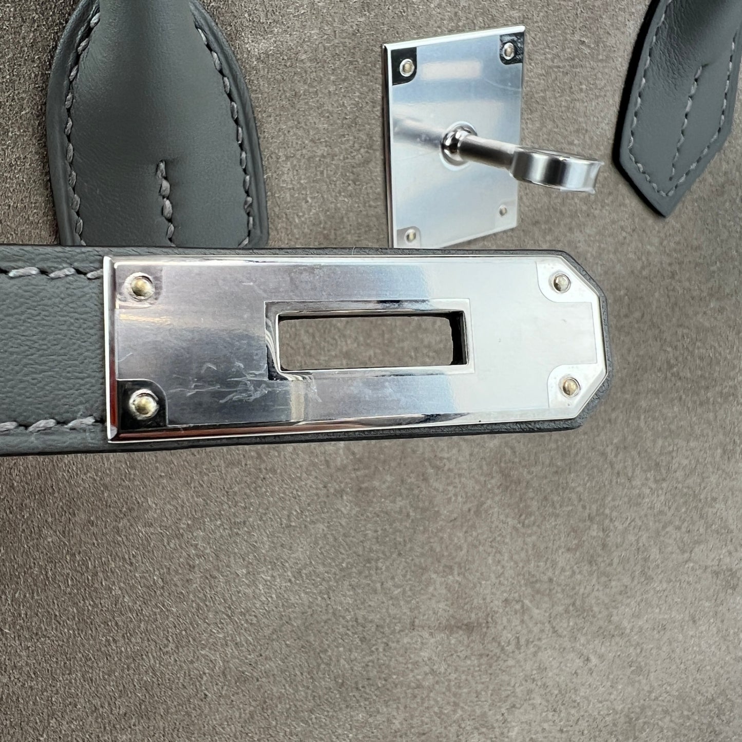 Birkin25 バーキン30 Gris Caillou/Gris meyer グリスカイユ/グリメイヤー PHW シルバー金具 Swift/Grizzly スイフト/グリズリー Stamp-B B刻印