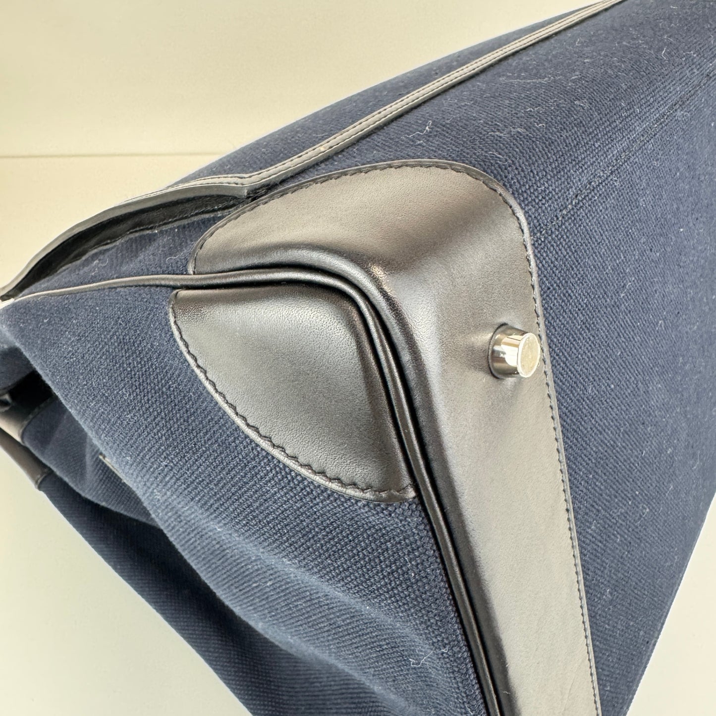 Hac 40 cargo オータクロア40 カーゴ Blue marine ブルーマリーン/Black ブラック Toile goeland/Box calf トワルゴエラン/ボックスカーフ PHW シルバー金具 B刻印