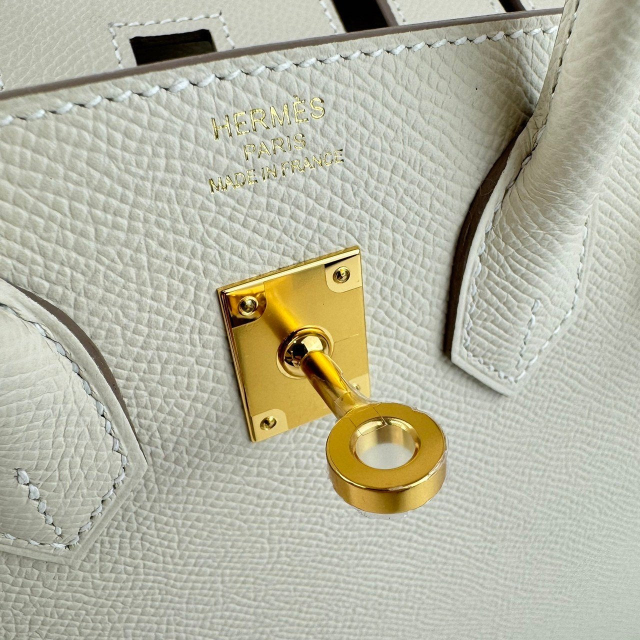 Birkin25 バーキン25 Craie クレ Epsom エプソン GHW ゴールド金具 Stamp-W W刻印
