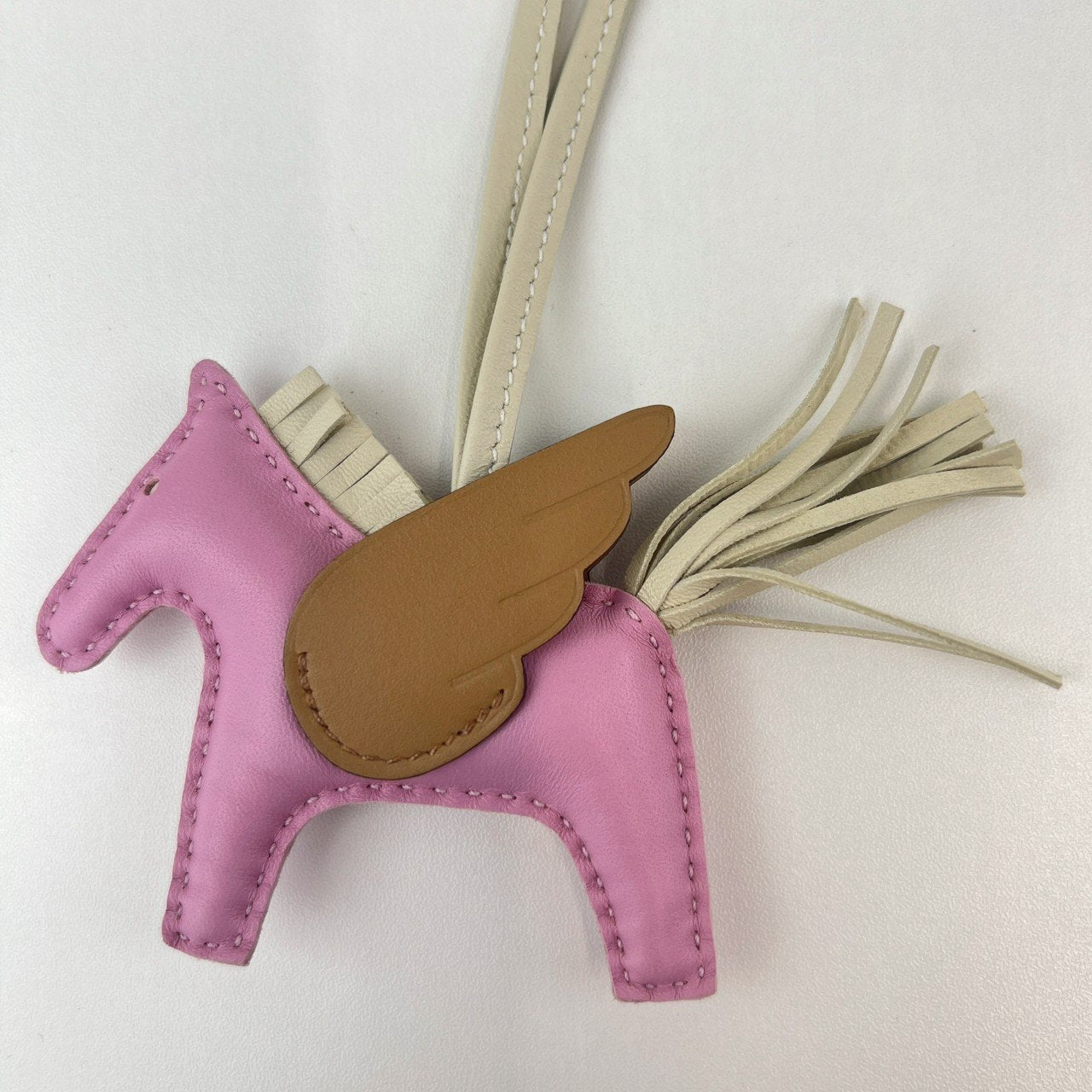 Rodeo Pegasus charm PM ロデオチャーム ペガサス Mauve sylvester/Craie/Chai モーヴシルベストル/クレ/チャイ Agneau Milo アニョーミロ Stamp-U U刻