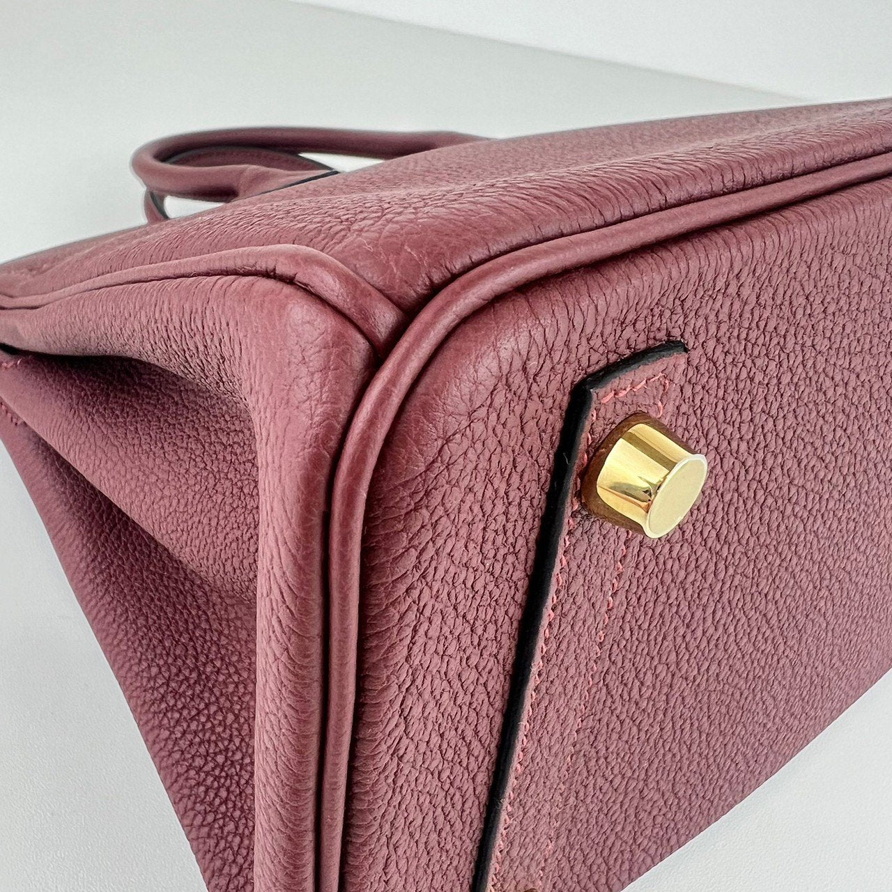 Birkin25 バーキン25 Rouge H ルージュアッシュ GHW ゴールド金具 W刻 Togo トゴ