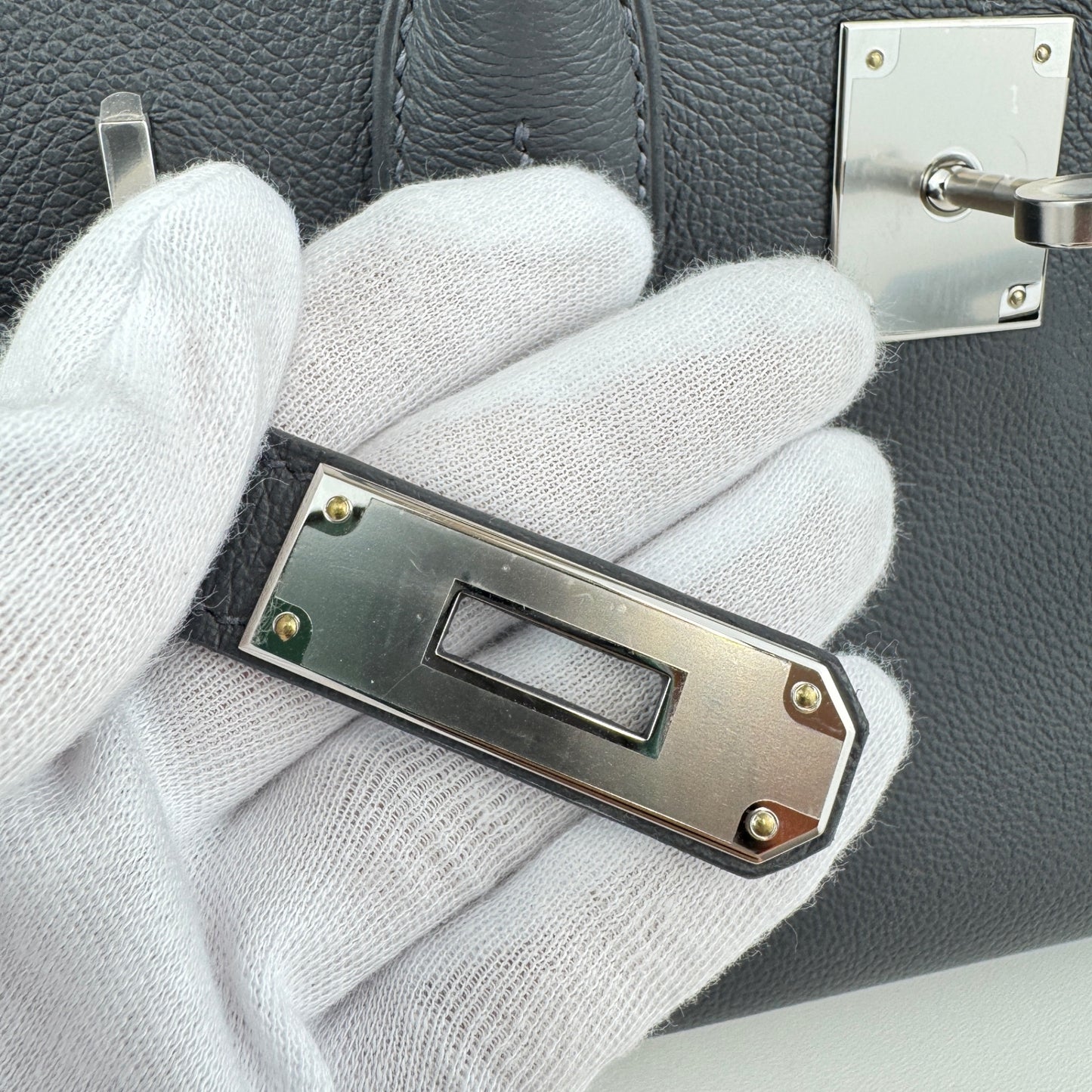 Shoulder Birkin29 ショルダーバーキン29 Ardoise アルドワーズ PHW シルバー金具 Stamp-K K刻印 Evercolor エバーカラー
