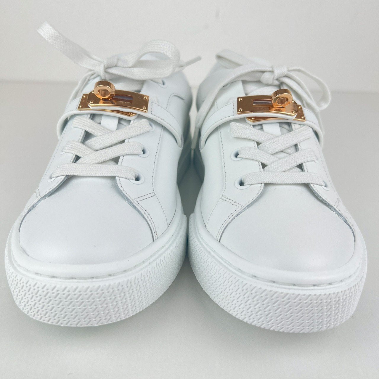 Sneaker DAY スニーカーデイ White ホワイト RGHW ローズゴールド金具 カーフスキン 38(25cm)