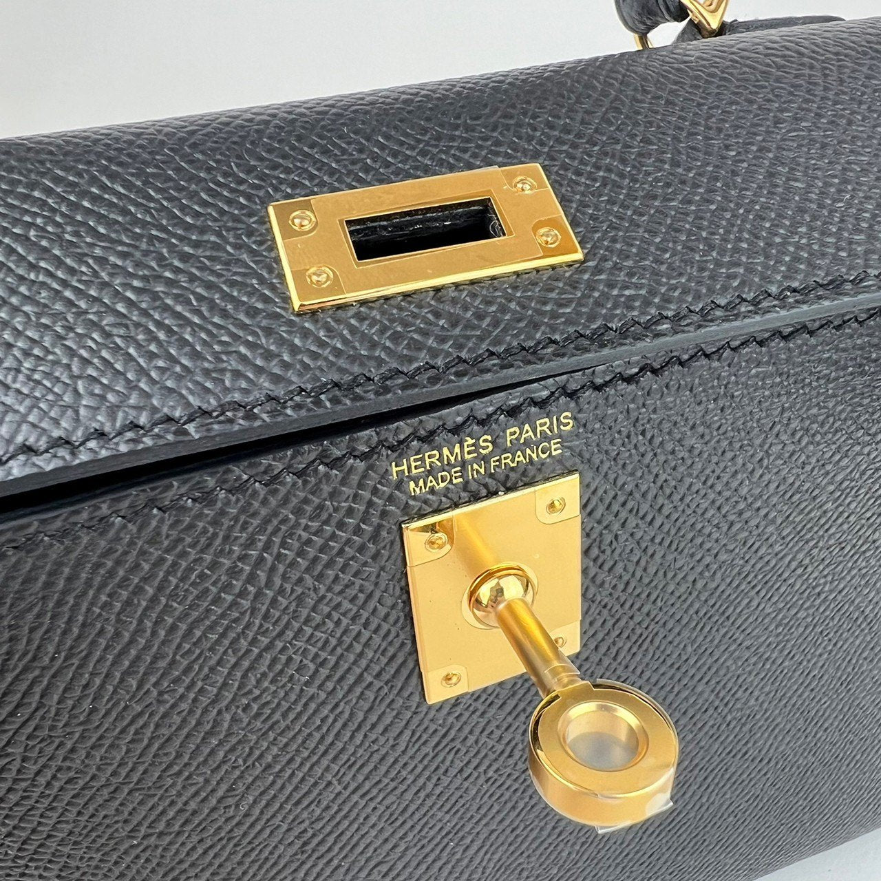 Mini kelly ミニケリー Black ブラック Epsom エプソン GHW ゴールド金具 Stamp-W W刻 レディースバッグ 2wayバッグ ショルダーバッグ ハンドバッグ