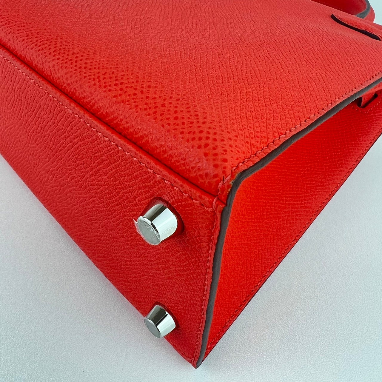 Kelly25 ケリー25 Orange field オレンジフィールド Epsom エプソン PHW シルバー金具 Stamp-W W刻印