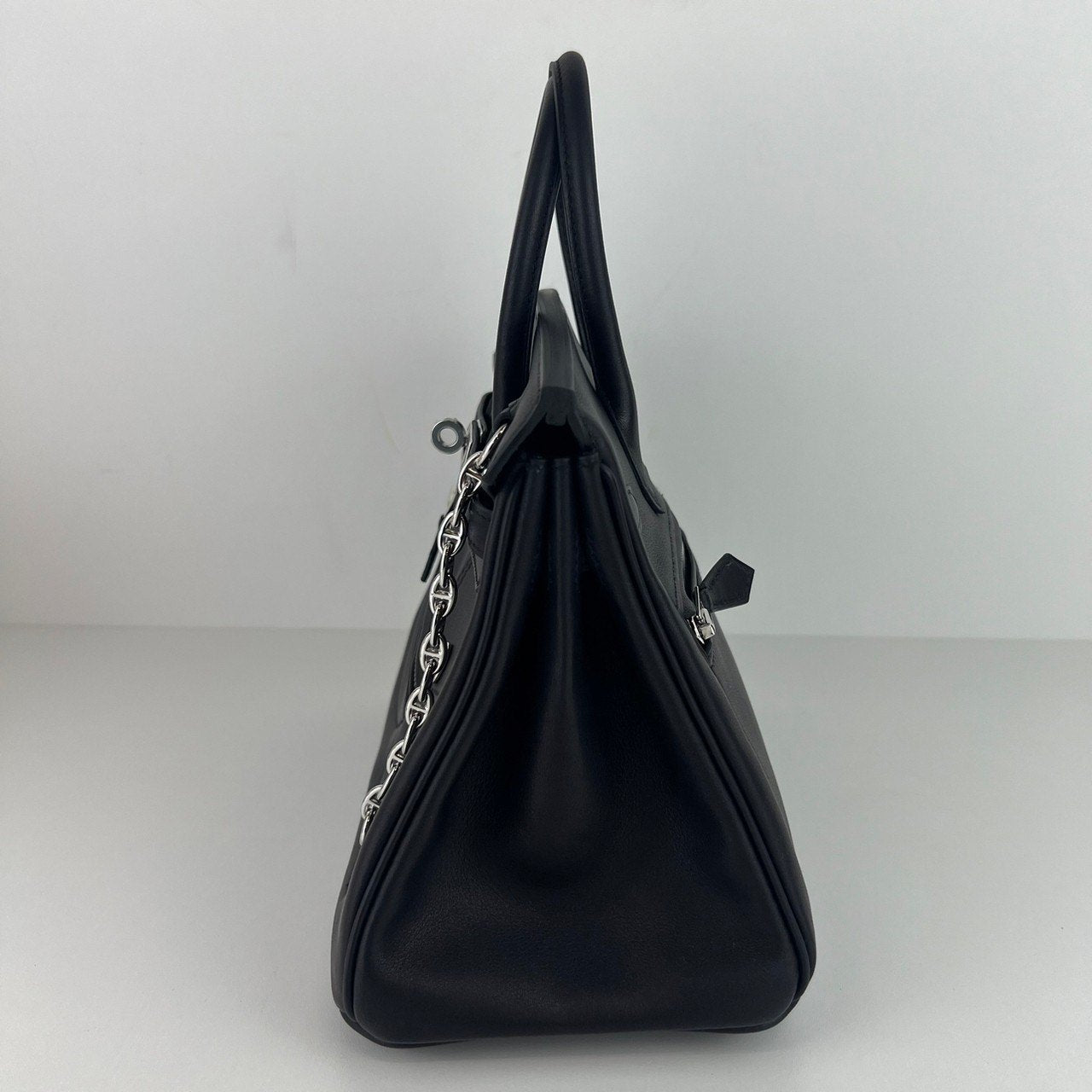 Birkin25 Rock バーキン25ロック Black ブラック PHW シルバー金具 B刻印 Veau Volupto ヴォーヴォリュプト