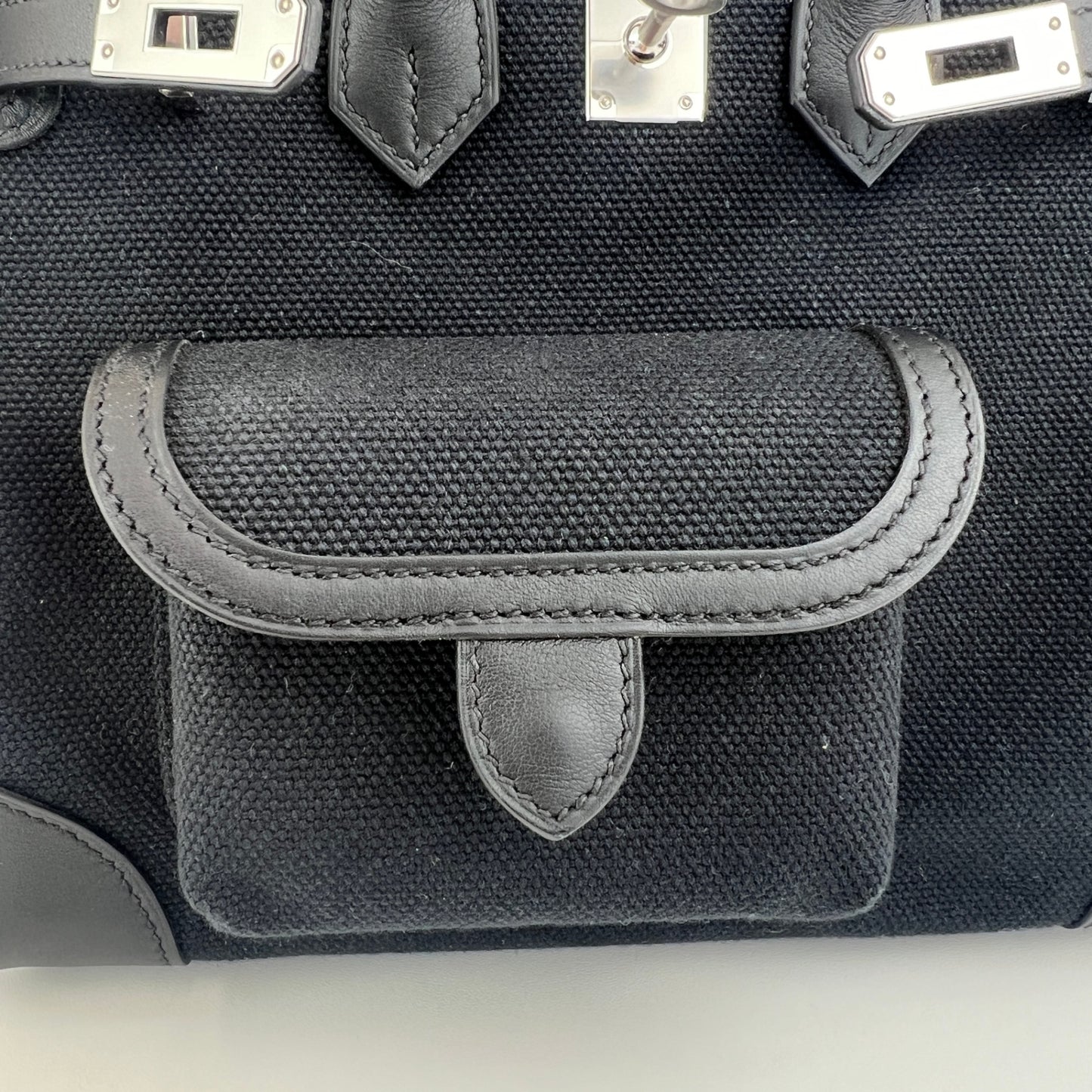Birkin25 cargo バーキン25 カーゴ Toile goéland canvas トワルゴエランキャンバス シルバー金具 Stamp-U U刻印 Togo トゴ