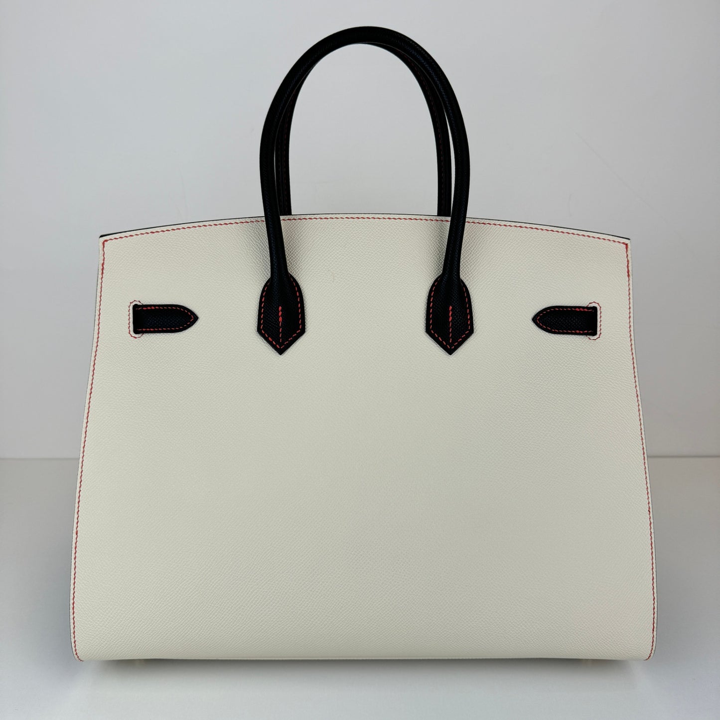 Birkin35 SO バーキン35 スペシャルオーダー Craie/Black クレ/ブラック Epsom エプソン GHW マットゴールド金具 Stamp-B B刻印