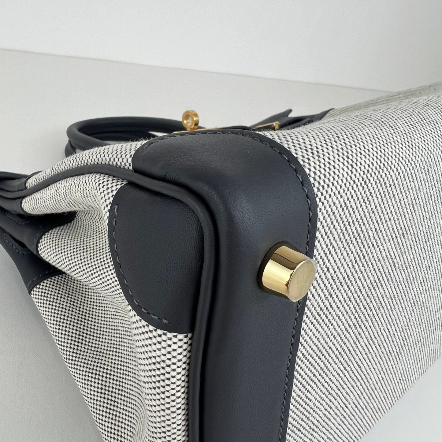Birkin25 バーキン25 Stamp-K K刻印 Toile H/Swift トワルアッシュ/スイフト Gris misty グリミスティ GHW ゴールド金具
