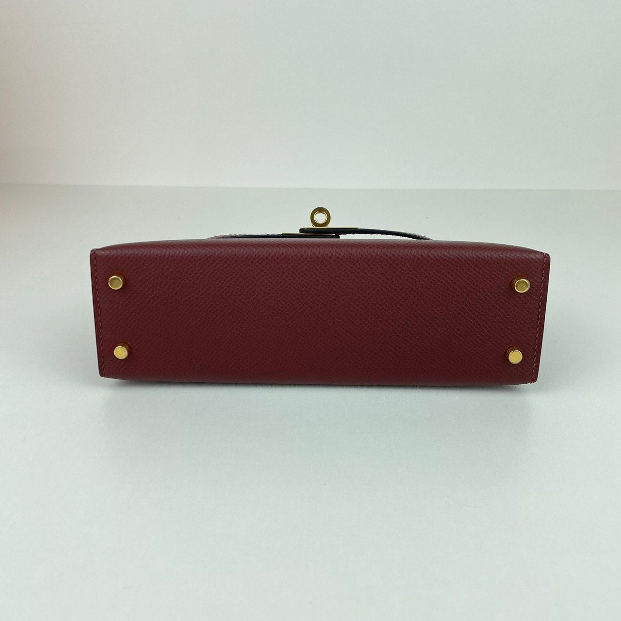 Mini kelly ミニケリー Rouge H ルージュアッシュ GHW ゴールド金具 Stamp-W W刻印 Epsom エプソン