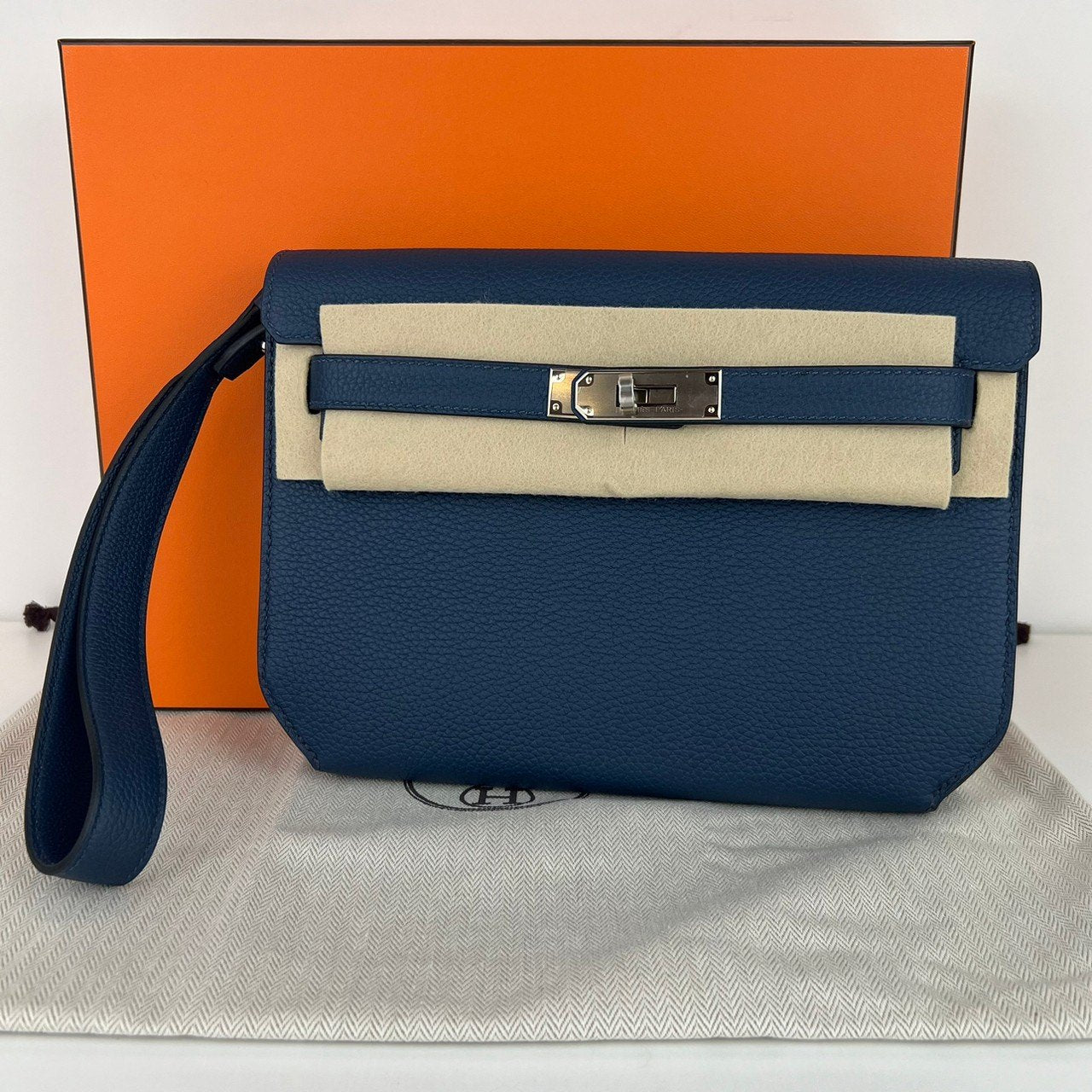 Kelly depeche ケリーデペッシュ Blue de prusse ブルードプリュス Togo トゴ PHW シルバー金具 Stamp-Z Z刻印