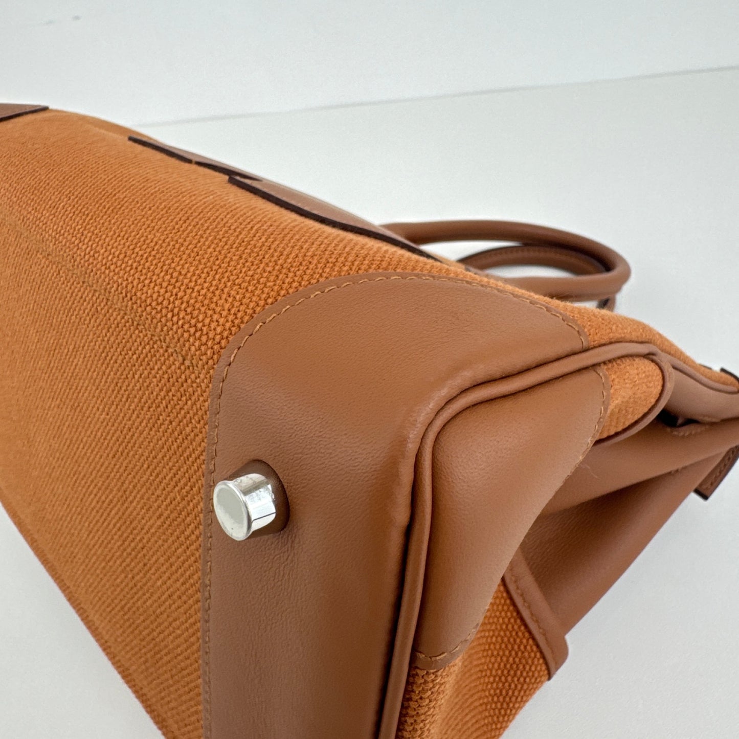 Birkin25 cargo バーキン25 カーゴ Gold ゴールド Toile goelan/Swift トワルゴエラン/スイフト PHW シルバー金具 Stamp-W W刻印