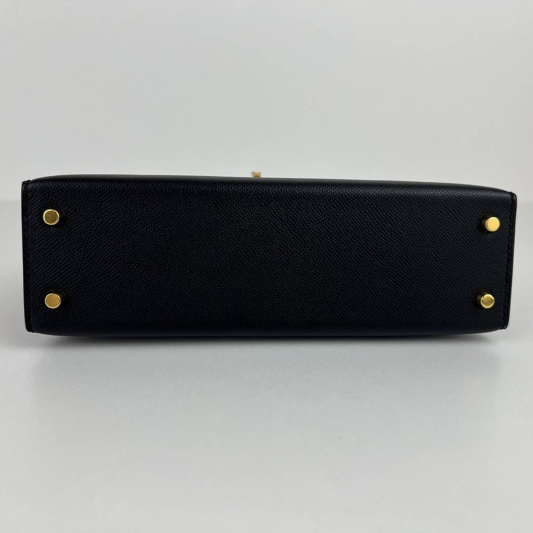 Mini kelly touch ミニケリー タッチ Black ブラック Madame マダム/Alligatorアリゲーター GHW ゴールド金具 Stamp-B B刻印