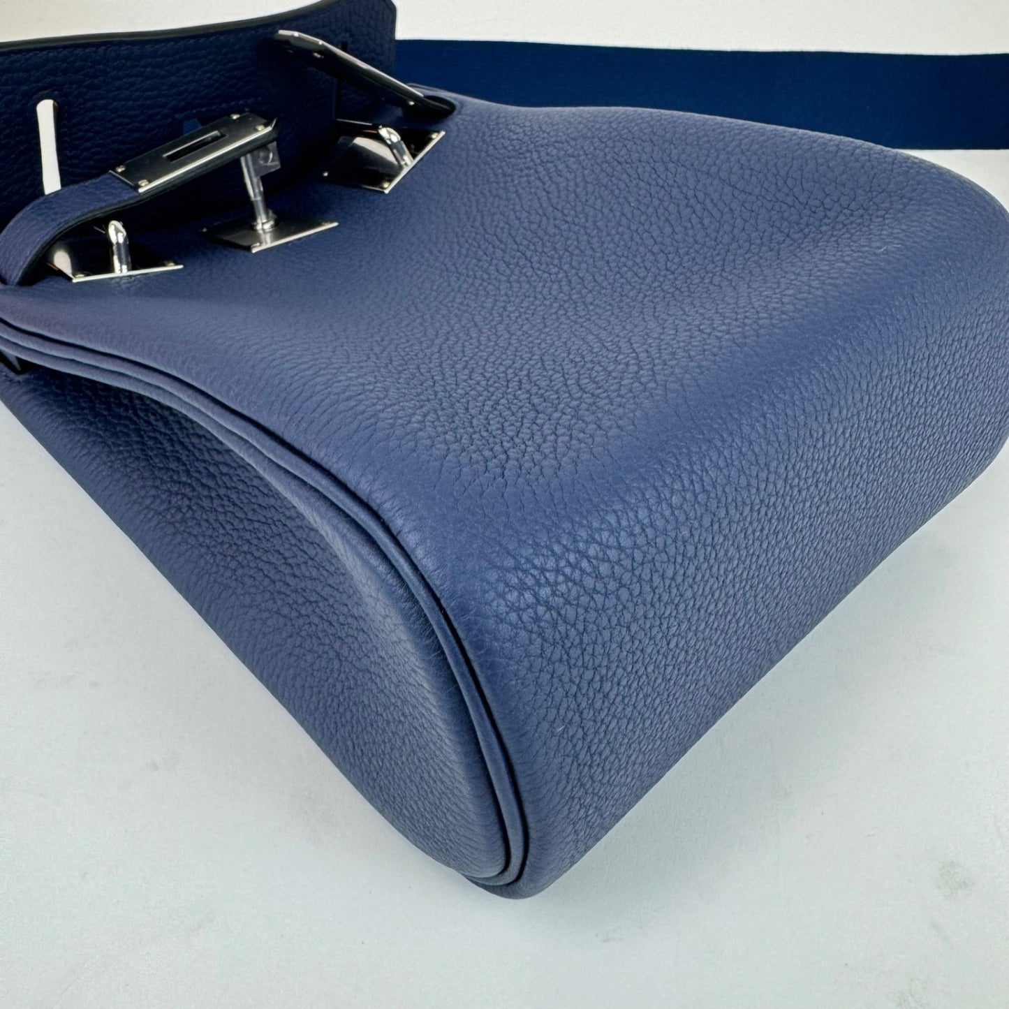 新品 HERMES エルメス Hac a dos PM アッカドPM Blue de press ブルードプリュス Togo トゴ PHW シルバー金具 B刻