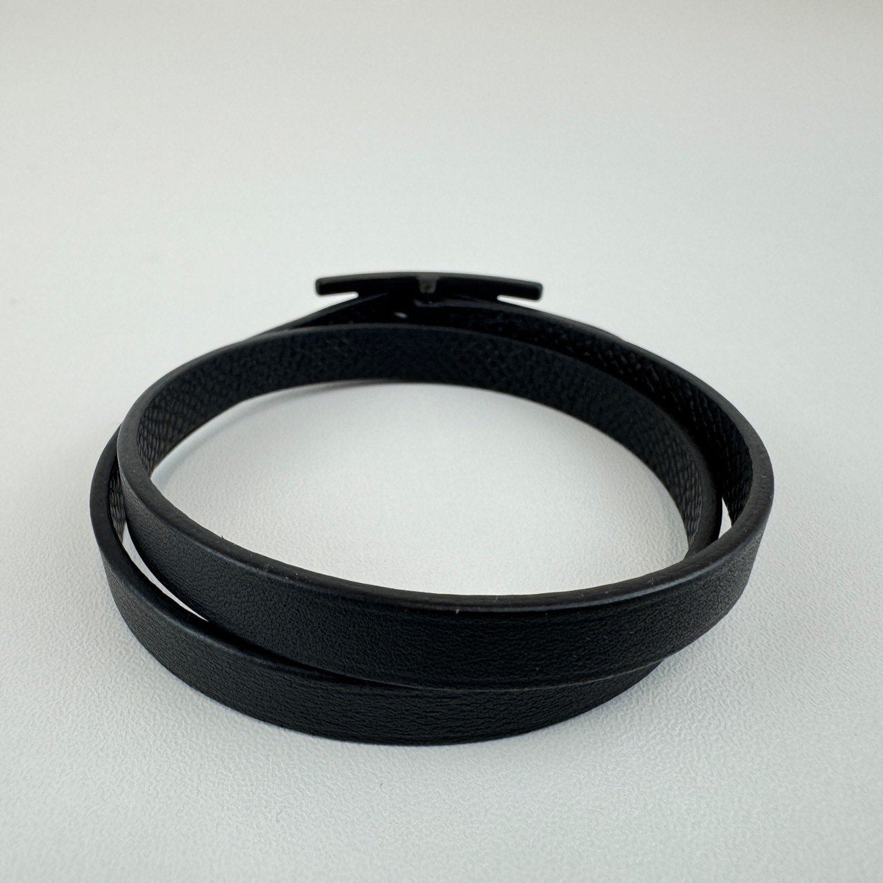 Behapi Double Tour bracelet レザーブレスレット Black ブラック Black Swift スウィフト Epsom エプソン