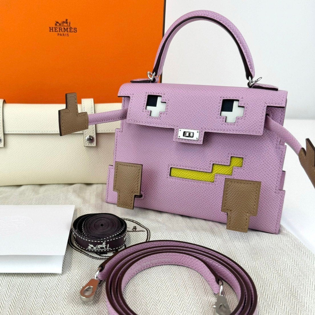 Kelly doll picto ケリードールピクト Mauve sylvester/Chai/Lime/Nata モーヴシルベストル/チャイ/ライム/ナタ PHW シルバー金具 Epsom エプソン Stamp-U U刻