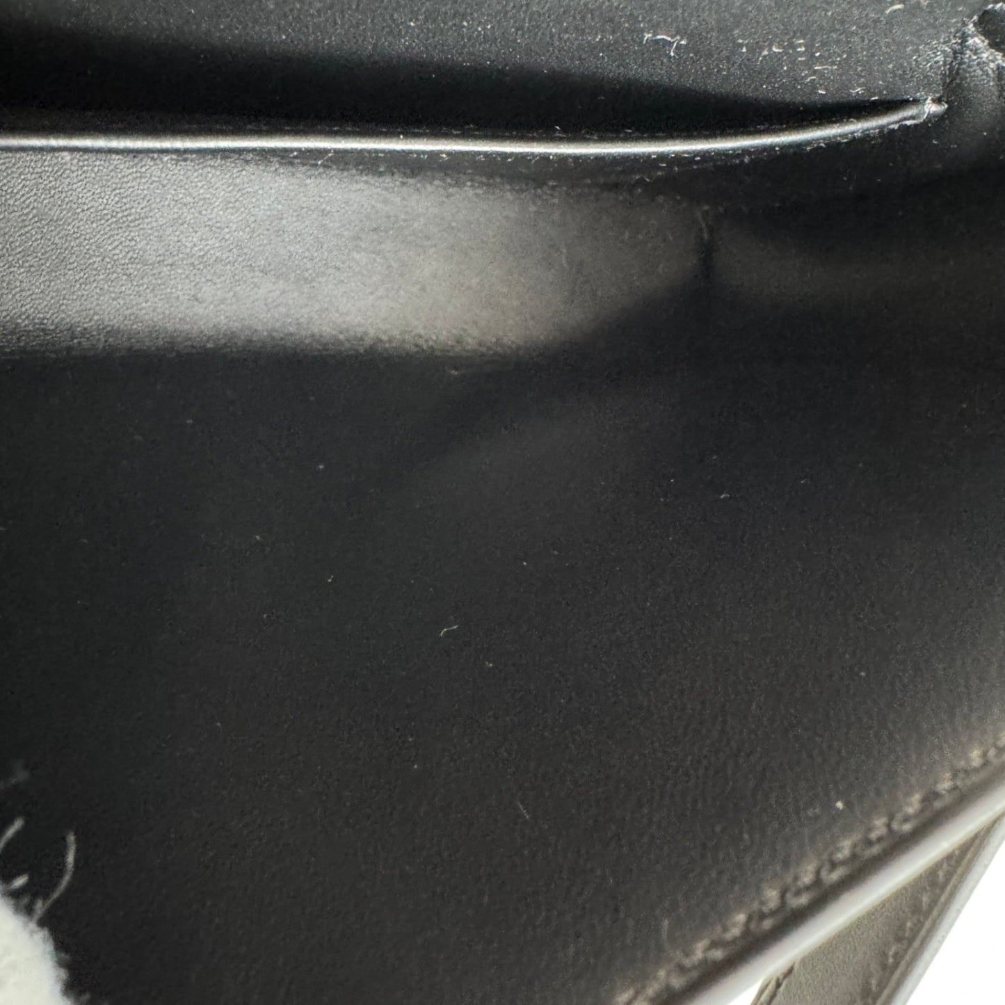 Hermès エルメス Kelly elan cheval de bois ケリーエラン シュヴァル ドゥ ボワ Stamp-W W刻印 Tadelakt タデラクト Black ブラック PHW シルバー金具