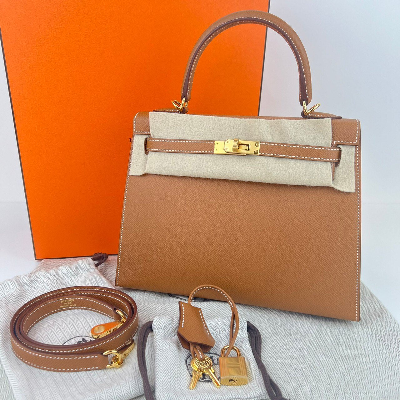 Kelly25 Sellier ケリー25 セリエ Gold ゴールド GHW ゴールド金具 Epsom エプソン W刻