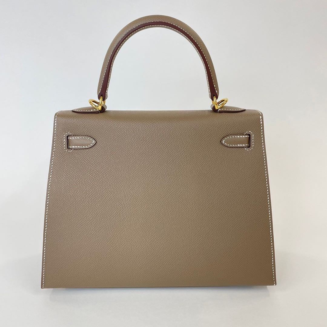 Kelly25 Sellier ケリー25 セリエ Etoupe エトープ GHW ゴールド金具 B刻