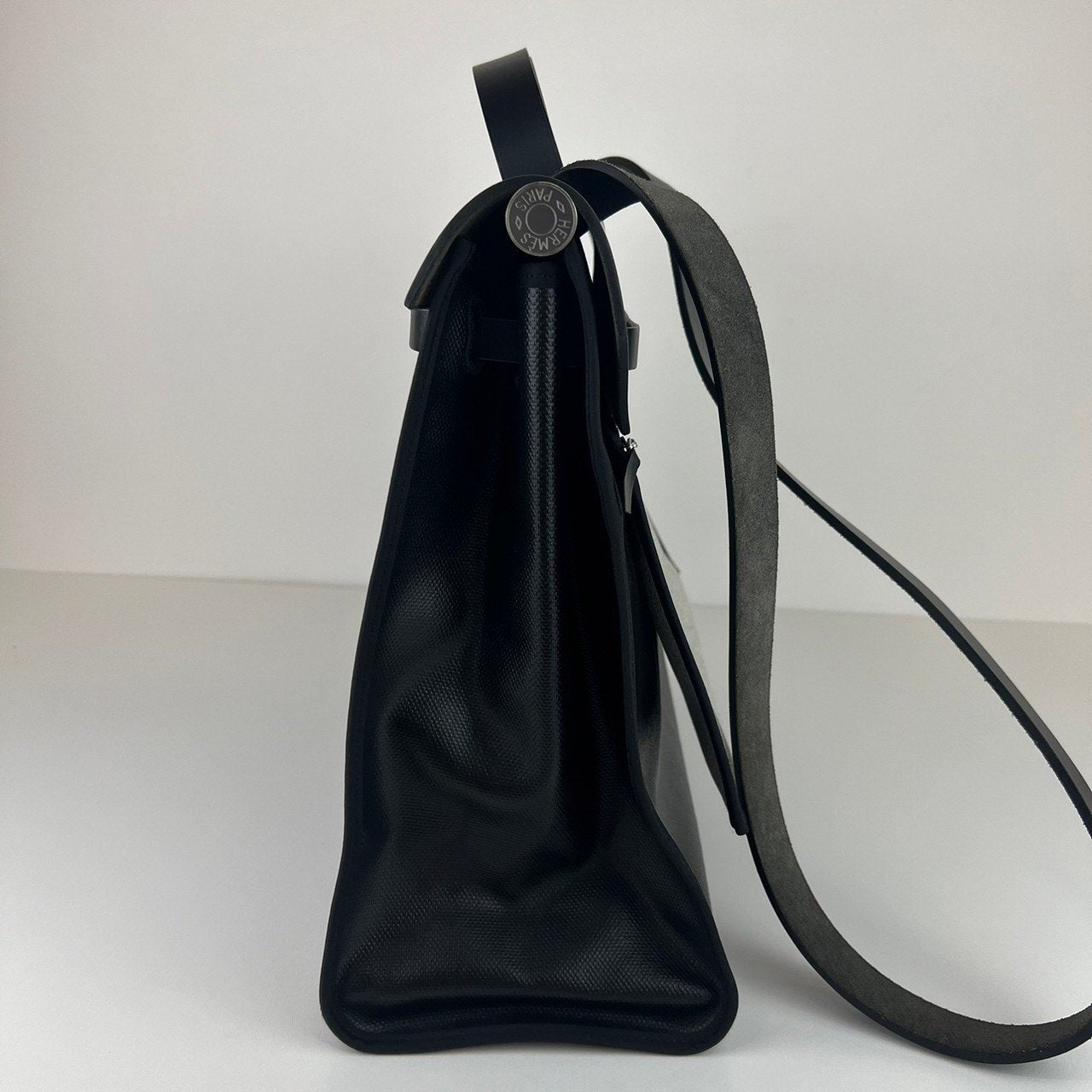 Herbag zip 39 MM エールバッグジップ39 MM Black ブラック Toile H/Berlin/Vash hunter トワルアッシュ/ベルリーヌ/ヴァッシュハンター PHW シルバー金具 Stamp-D D刻印