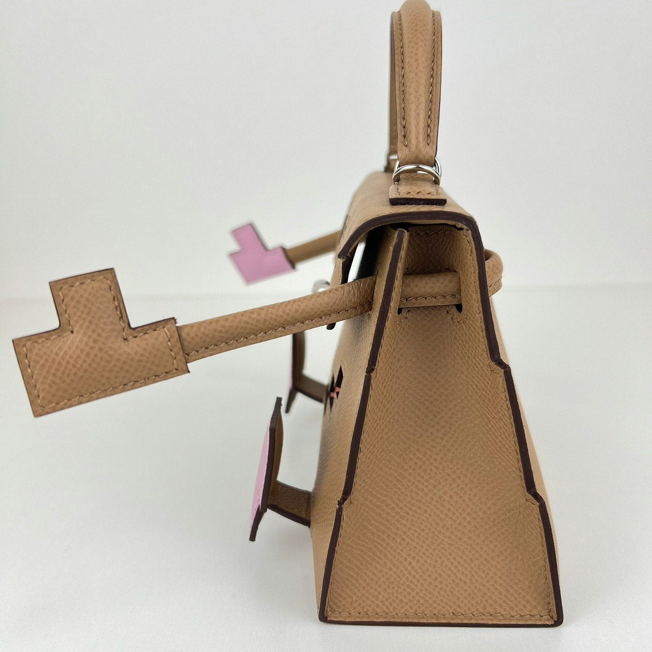 Kelly doll pict ケリードールピクト Chai/Celeste/Mauve sylvester チャイ/セレステ/モーヴシルベストル Epsom エプソン PHW シルバー金具 Stamp-B B刻
