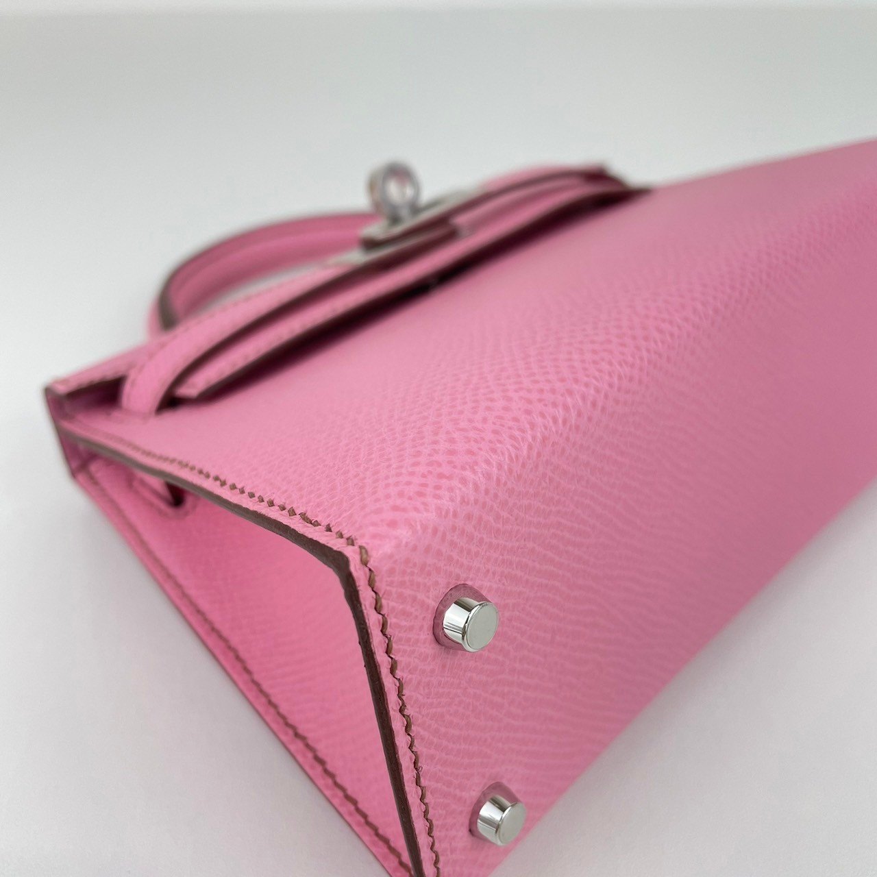 Mini kelly ミニケリー Bubblegum バブルガム Epsom エプソン PHW シルバー金具 Stamp-B B刻印