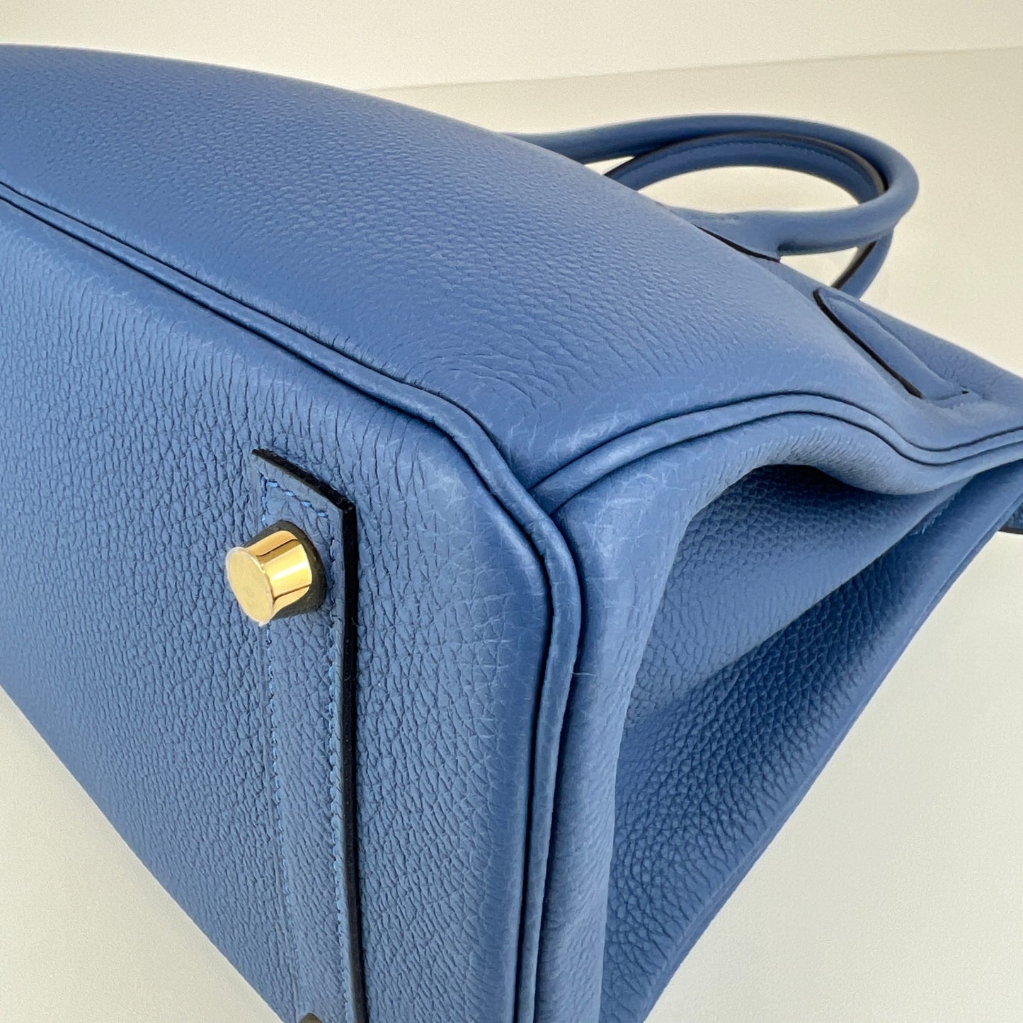 Birkin30 バーキン30 Blue tie ブルータイ Togo トゴ PMBHW シャンパンゴールド金具 Stamp-K K刻印