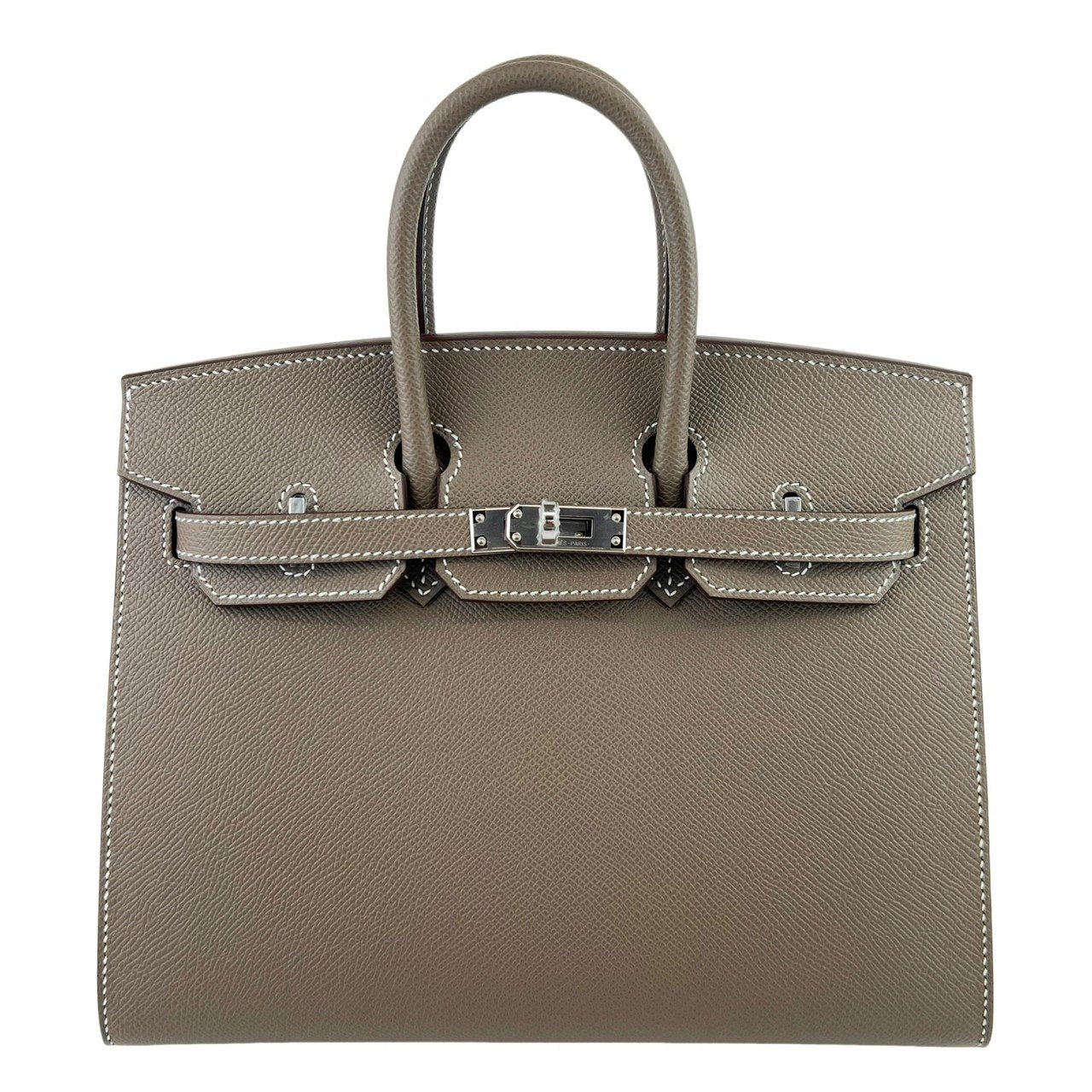 Birkin25 Sellier バーキン25 セリエ Etoupe エトープ PHW シルバー金具 Epsom エプソン Stamp-W W刻印