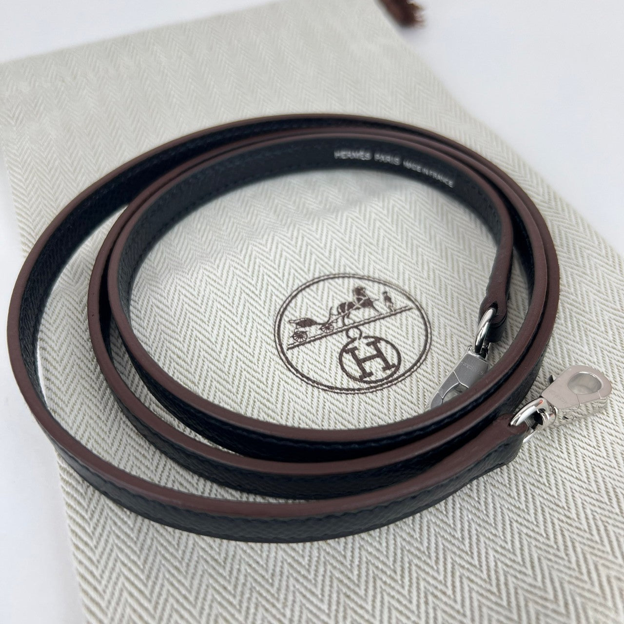 Mini Kelly ミニケリー Tricolor トリコロール Etoupe/Ecorce/Noir エトープ/エコルセ/ノワール Epsom エプソン PHW シルバー金具 B刻印