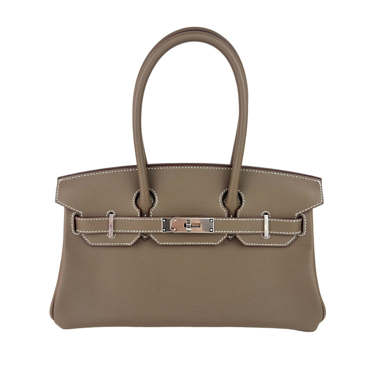 Shoulder birkin 29 ショルダーバーキン29 Etoupe エトープ PHW シルバー金具 Togo トゴ Stamp-W W刻印