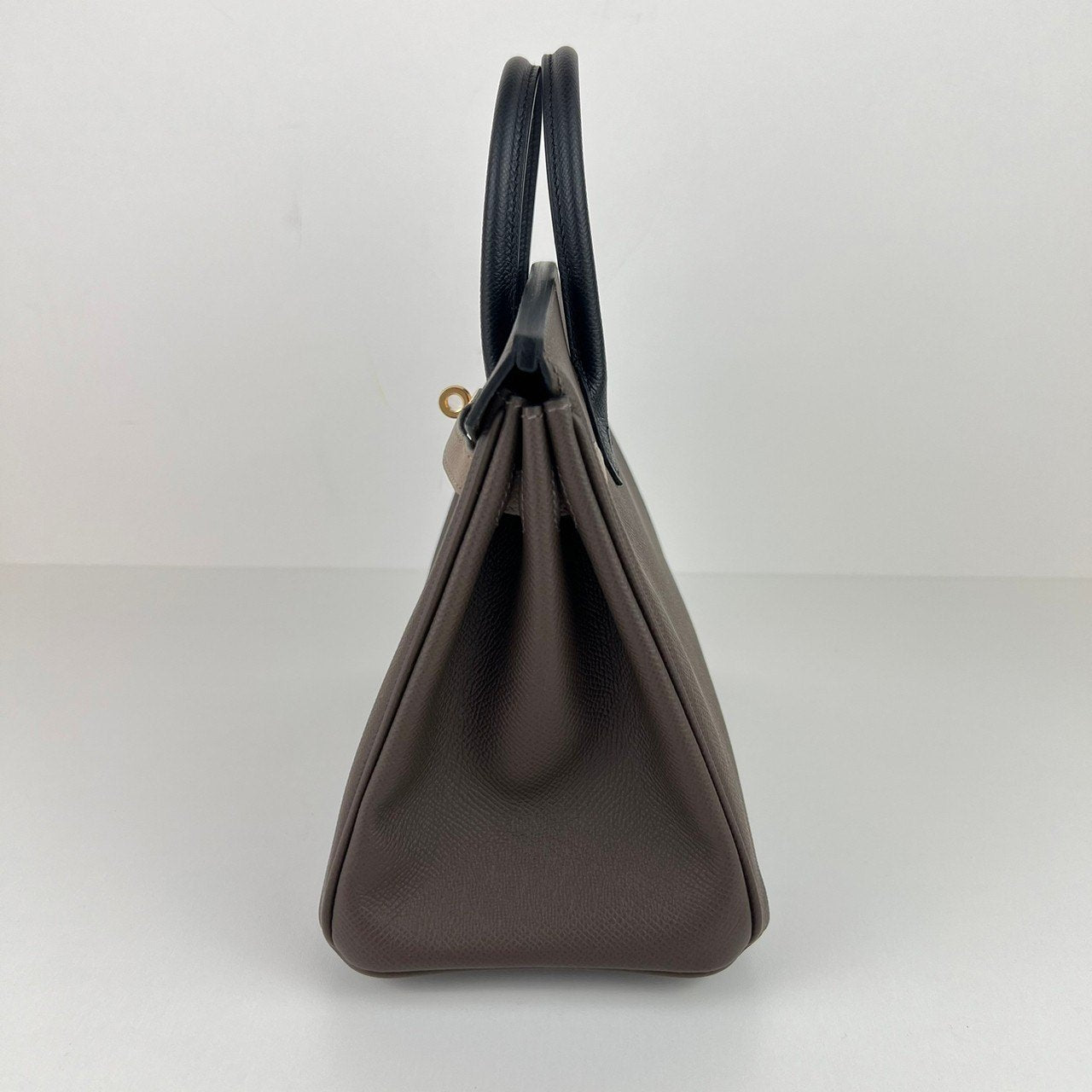 Birkin25 tricolor バーキン25 Ecorce/Etoupe/Black エコルセ/エトープ/ブラック GHW ゴールド金具 Stamp-W W刻印