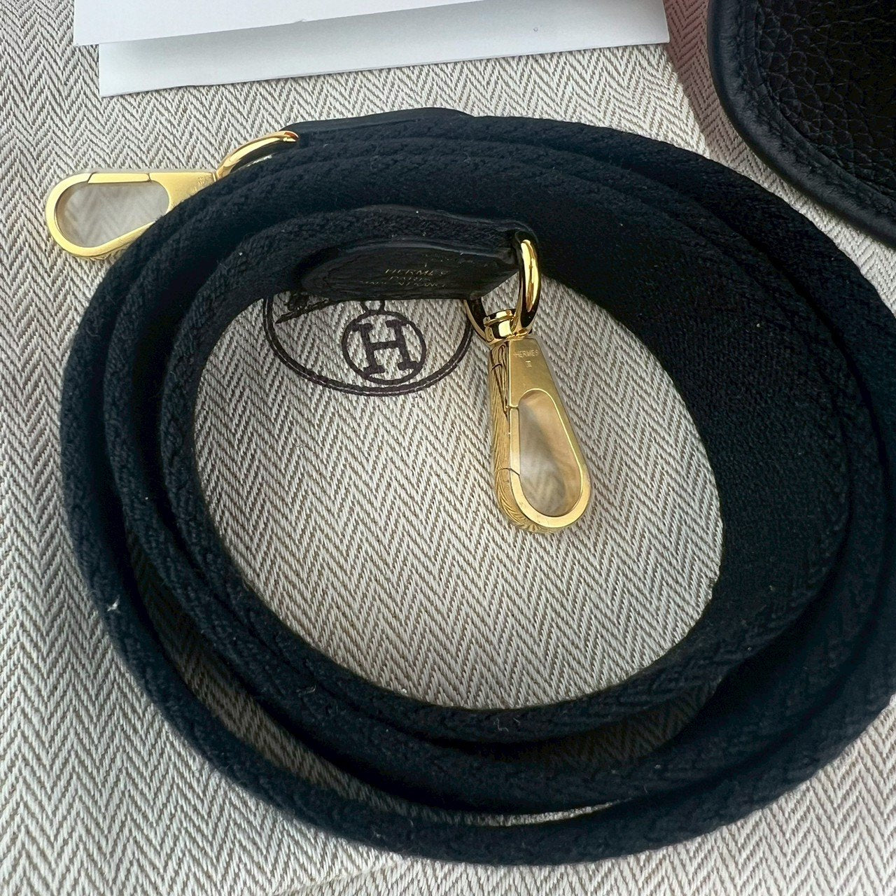 Evelyn TPM エヴリンTPM Black ブラック GHW ゴールド金具 Taurillon Clemence トリヨンクレマンス Stamp-W W刻印