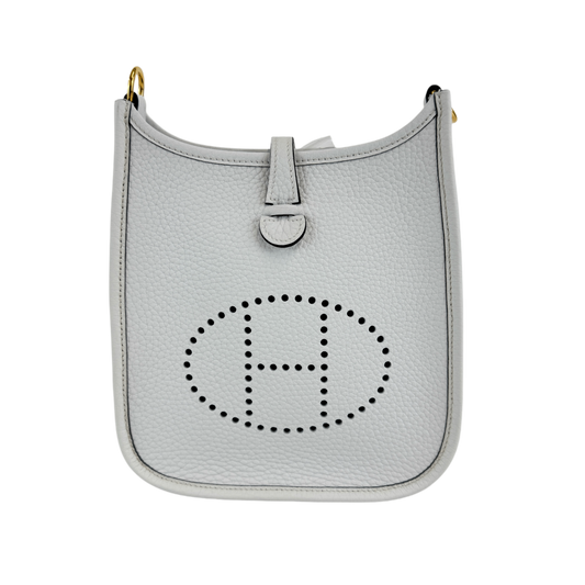 Evelyne TPM エブリンTPM New white ニューホワイト Taurillon Clemence トリヨンクレマンス GHW ゴールド金具 Stamp-W W刻印