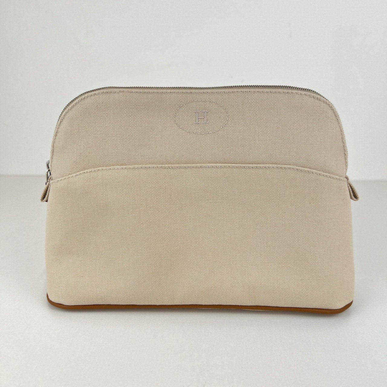 Hermès エルメス Trousse Bolide moyen ボリードポーチ ミディアム 綿100% Natural ナチュラル