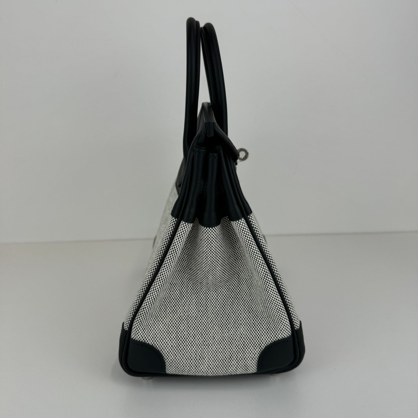 Birkin25 バーキン25 Black ブラック PHW シルバー金具 Stamp-B B刻