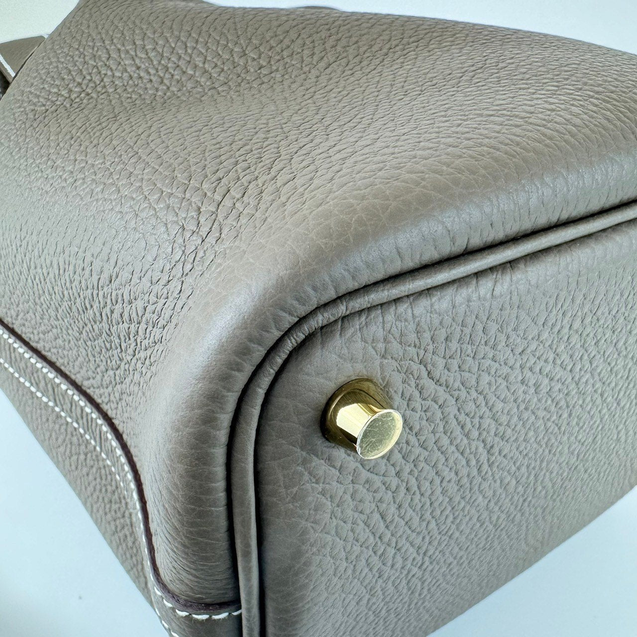 Picotin18 Picotin PM ピコタン18 Etoupe エトープ GHW ゴールド金具 Taurillon clemence トリヨンクレマンス