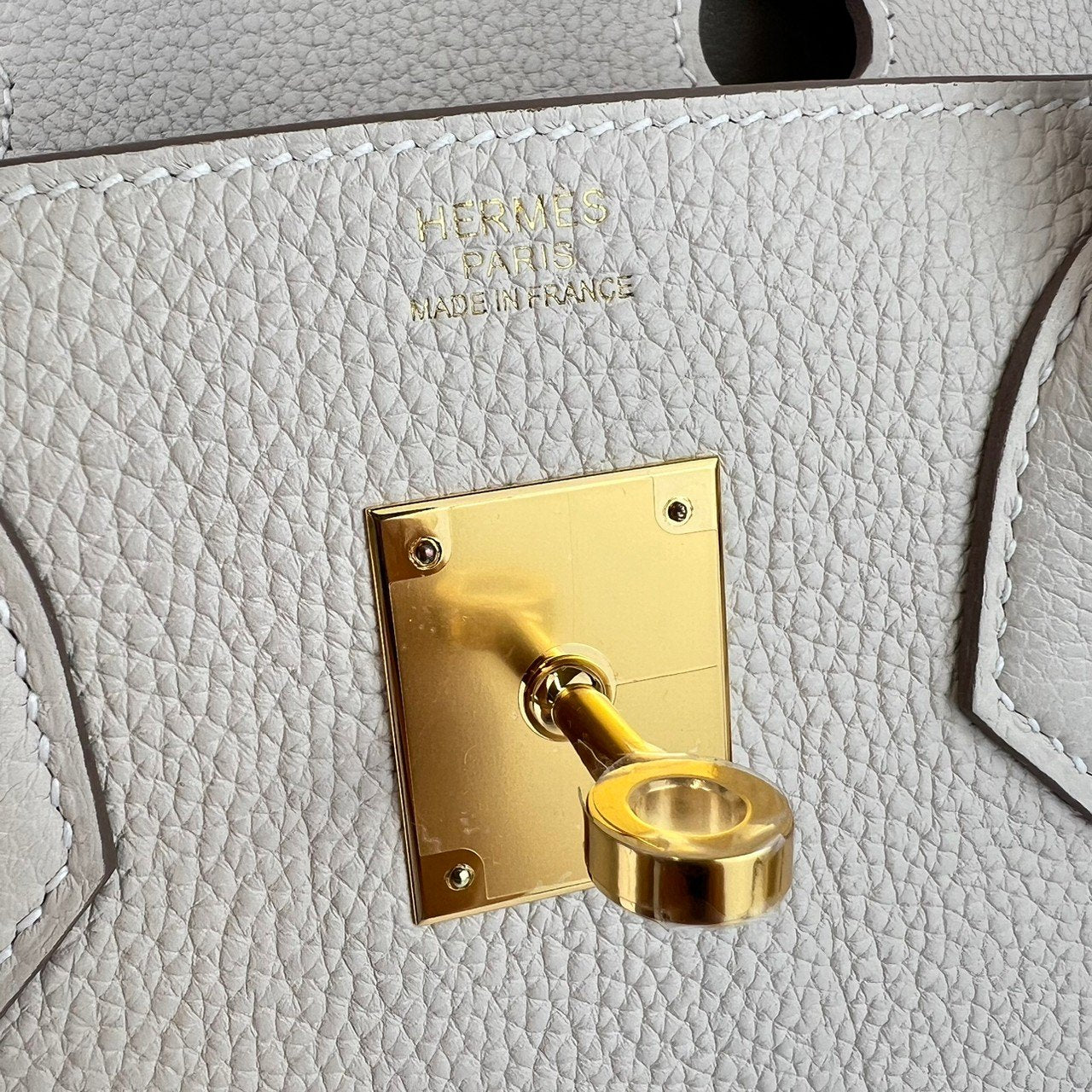 Birkin30 バーキン30 Craie クレTogo トゴ GHW ゴールド金具 Stamp-W W刻 レディースバッグ ハンドバッグ