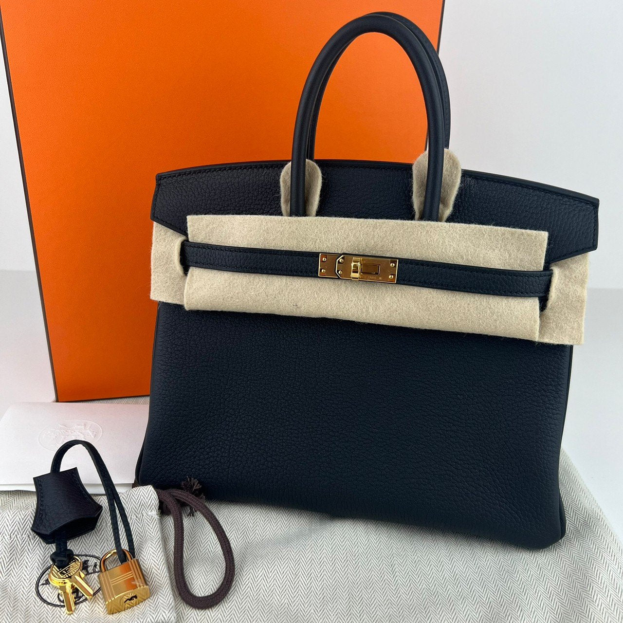 Birkin25 バーキン25 Black ブラック ゴールド金具 W刻印 Togo トゴ