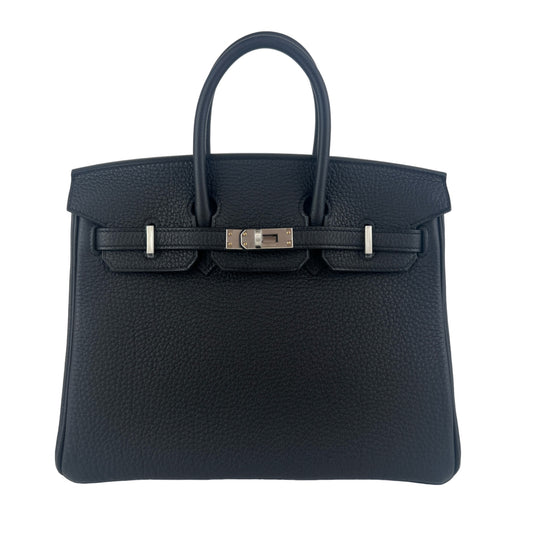 Birkin25 バーキン25 Black ブラック Togo トゴ PHW シルバー金具 Stamp-K K刻印