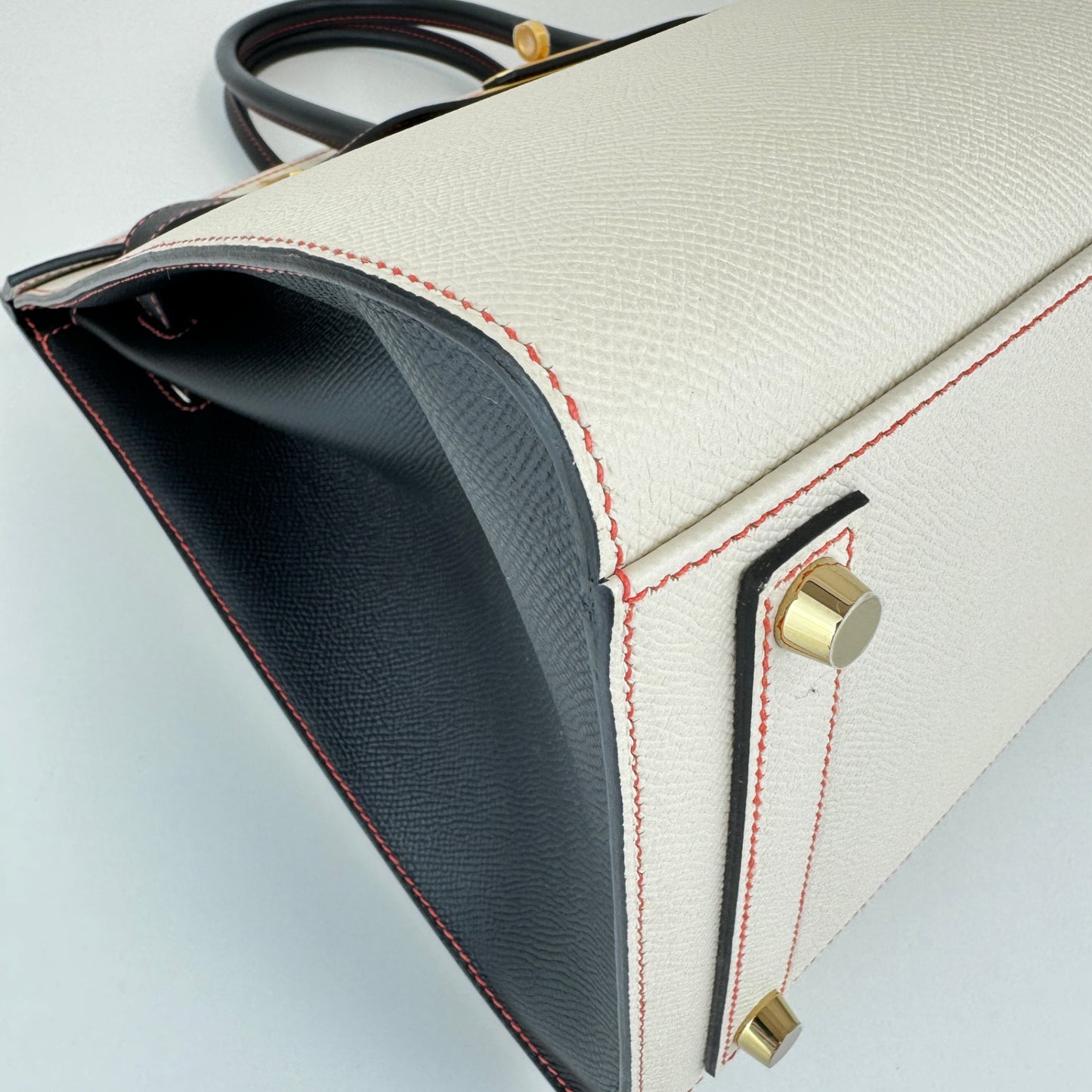 Birkin35 SO バーキン35 スペシャルオーダー Craie/Black クレ/ブラック Epsom エプソン GHW マットゴールド金具 Stamp-B B刻印