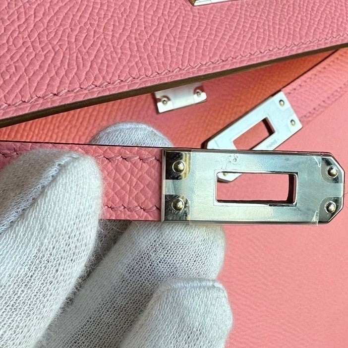 Kelly25 Sellier ケリー25 セリエ Epsom エプソン Rose Confetti ローズコンフェッティ PHW シルバー金具 U刻