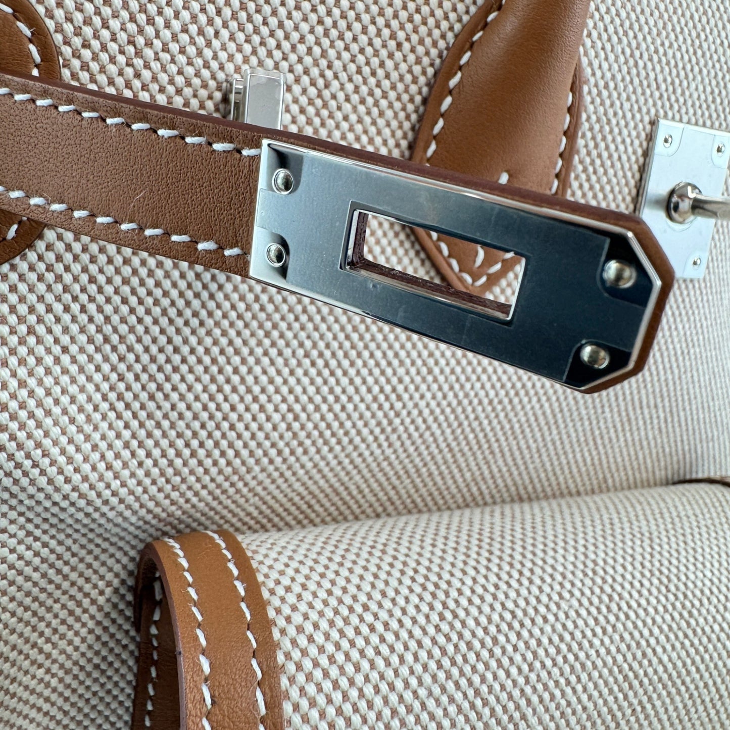 Birkin25 cargo バーキン25 カーゴ Gold ゴールド Toile gieland/Swift トワルゴエラン/スイフト PHW シルバー金具 Stamp-K K刻印