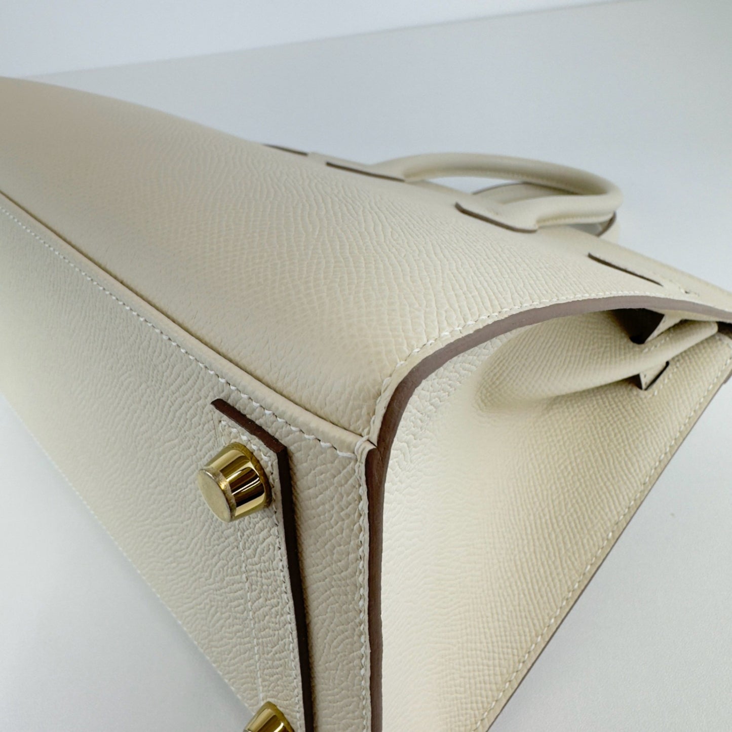 Birkin25 sellier バーキン25 セリエ Craie クレ GHW ゴールド金具 B刻 Epsom エプソン