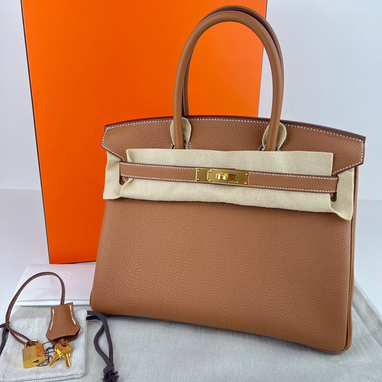 Birkin30 バーキン30 Gold ゴールド Togo トゴ GHW ゴールド金具 Stamp-W W刻印